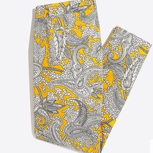 J. Crew Factory Printed paisley skinner pants